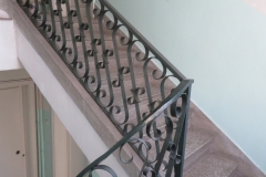 Dökme demir merdiven korkuluk detayı