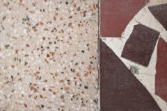 Paledyen ve dökme mozaik yer döşemesi detayı